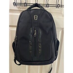 Slotra Laptop Backpack Black Multiple Pockets Compartments‎ 16"